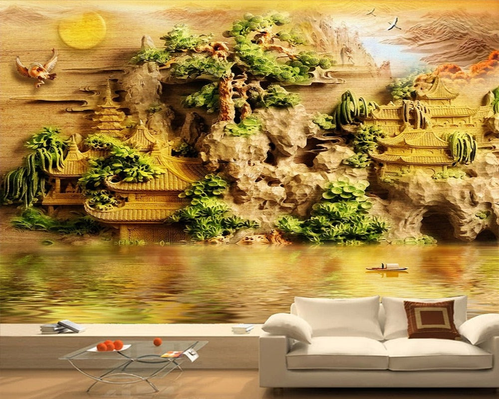 3D Wallpaper Chinese Mountain